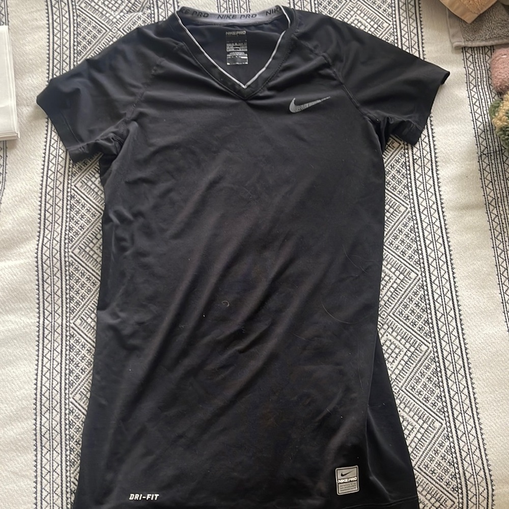 Nike Pro Black Short Sleeve